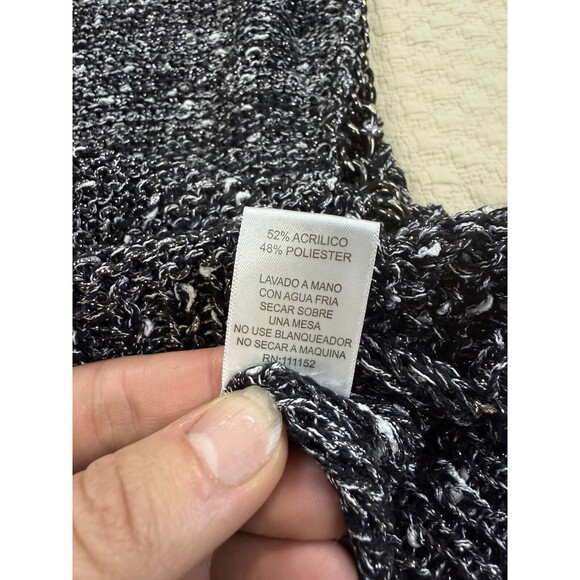 Alberto Makali Lagenlook Sweater Chain Blouse‎ | Black Gray | Size Small - Picture 8 of 15